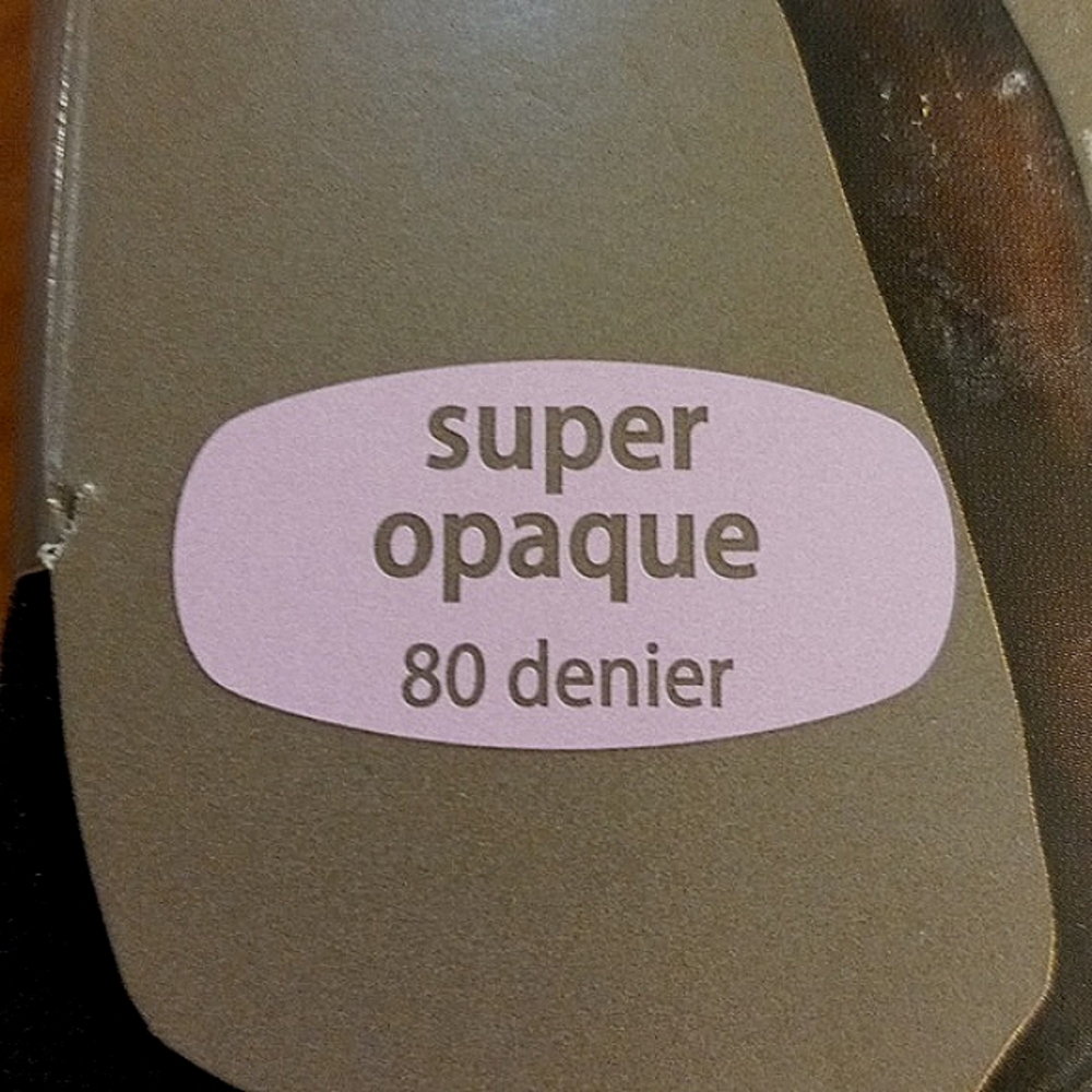Control Top Tights super opaque invisible flat seams soft black comfy size tall - Picture 5 of 10